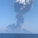 Smoke from the eruption rises over Stromboli, Italy on Aug. 28.